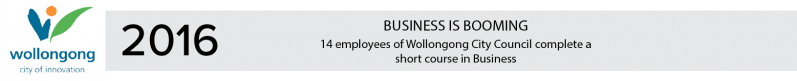 Milestone 14 employees of Wollongong council complete short course in business 